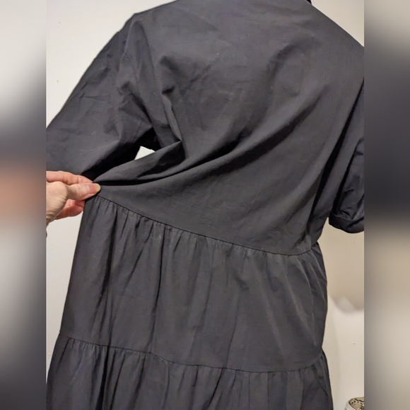 Pygfemr black high waisted dress button front nwt - Picture 10 of 15